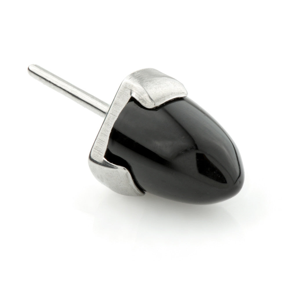 Titanium Threadless Black Onyx Attachment