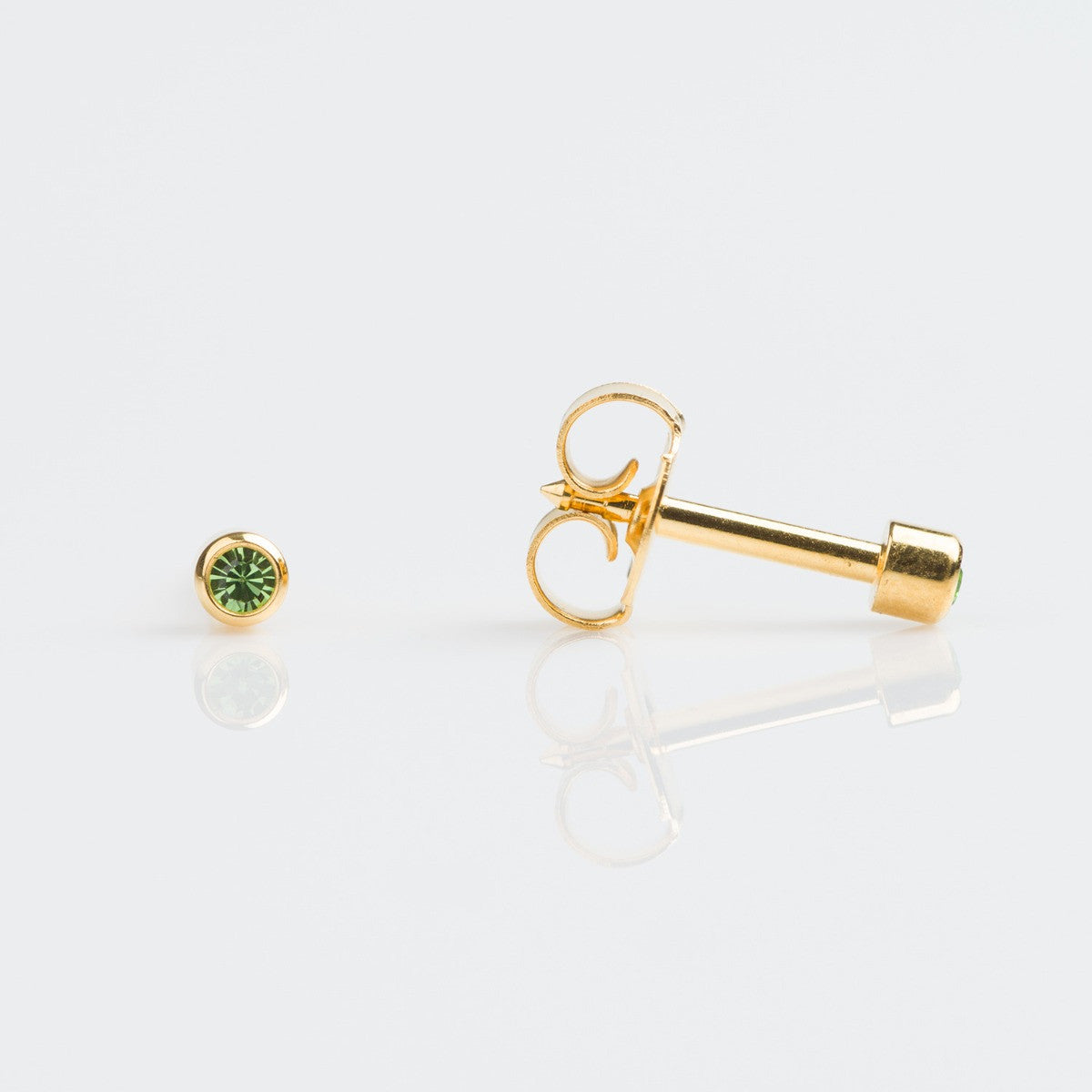 Studex Mini Gold Plated Bezel August Studs - Pack of 12