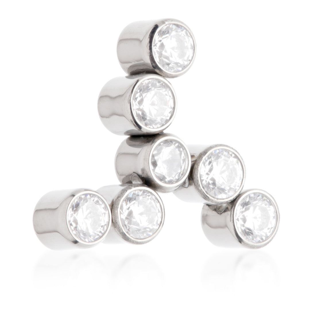 Ti Internal Windmill Shaped Jewelled Bezel Set Attachment (1.2mm)