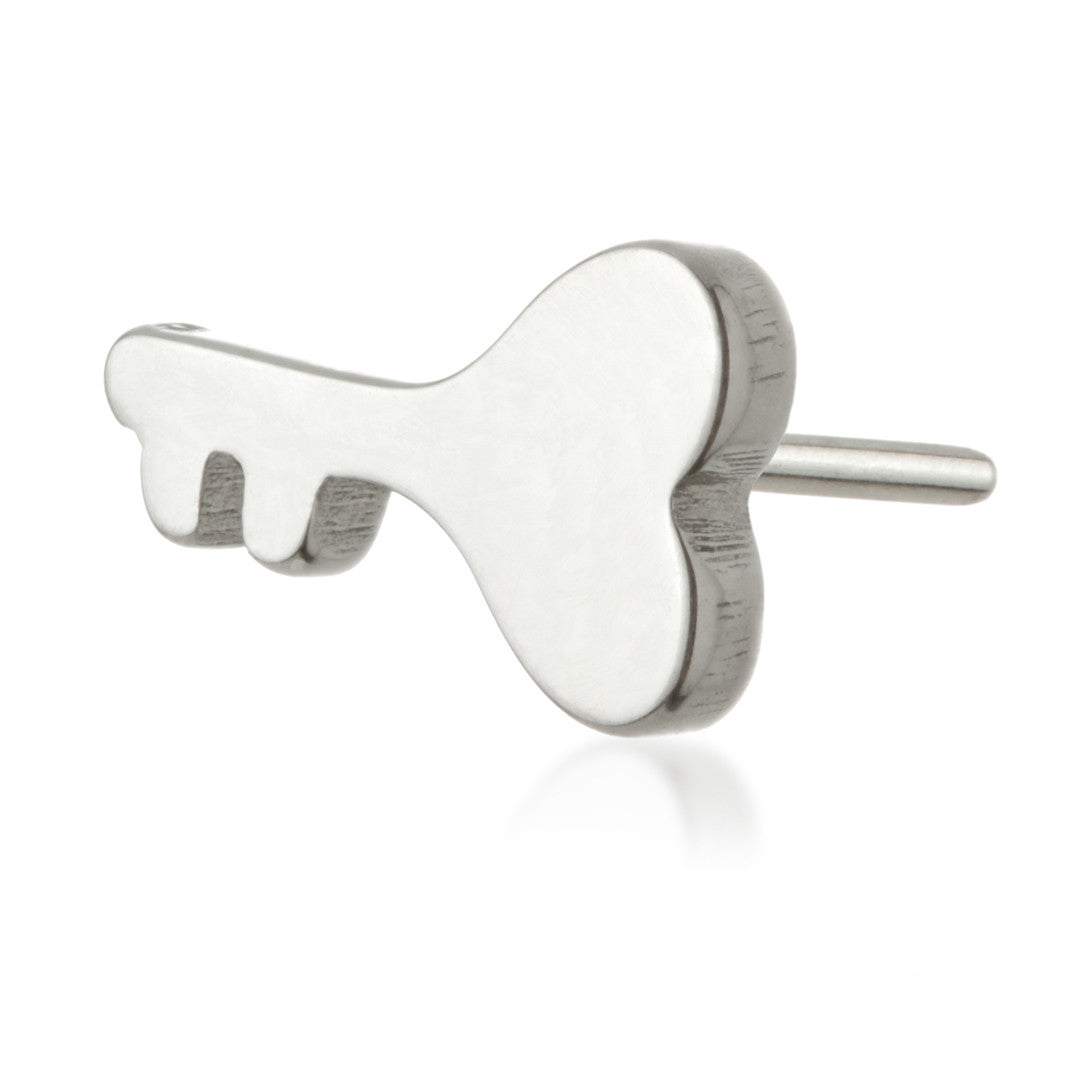 Ti Threadless Heart Shaped Key Attachment