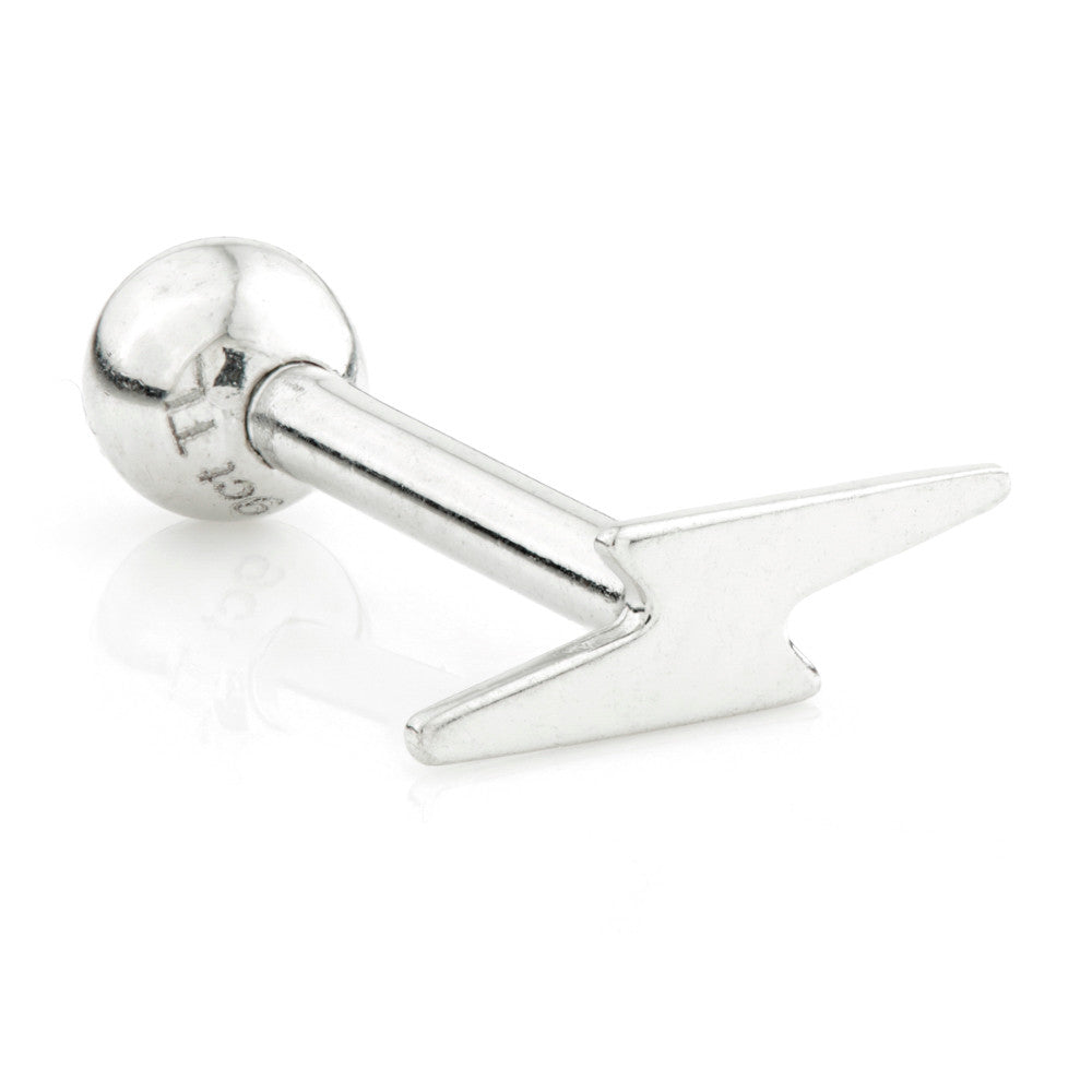 TL - 14 Carat Gold Lightning Bolt Cartilage Bar
