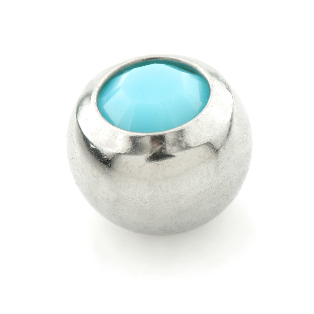 Steel External Thread Micro Gem Ball