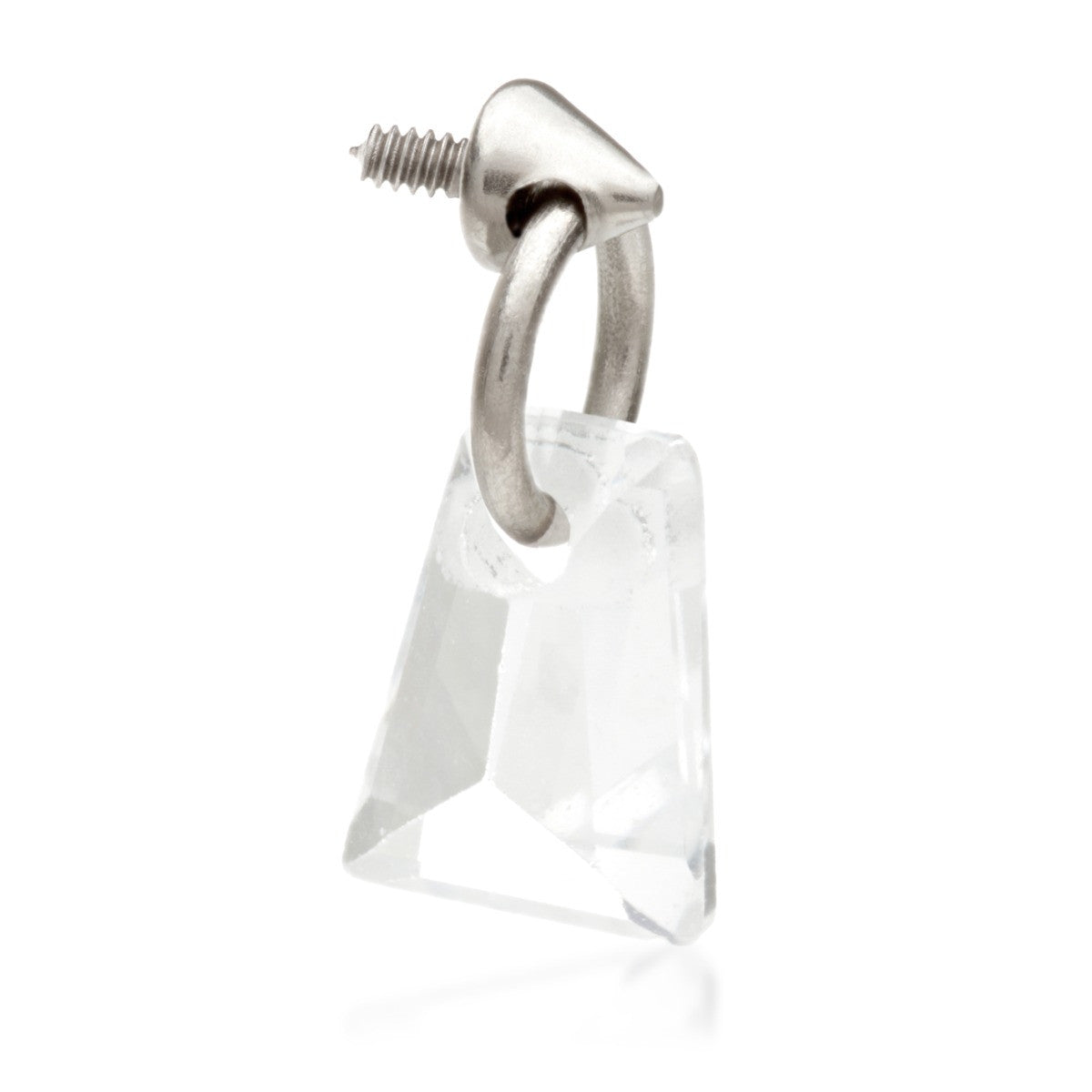 Ti Internal Attachment with Trapeze Gem Charm