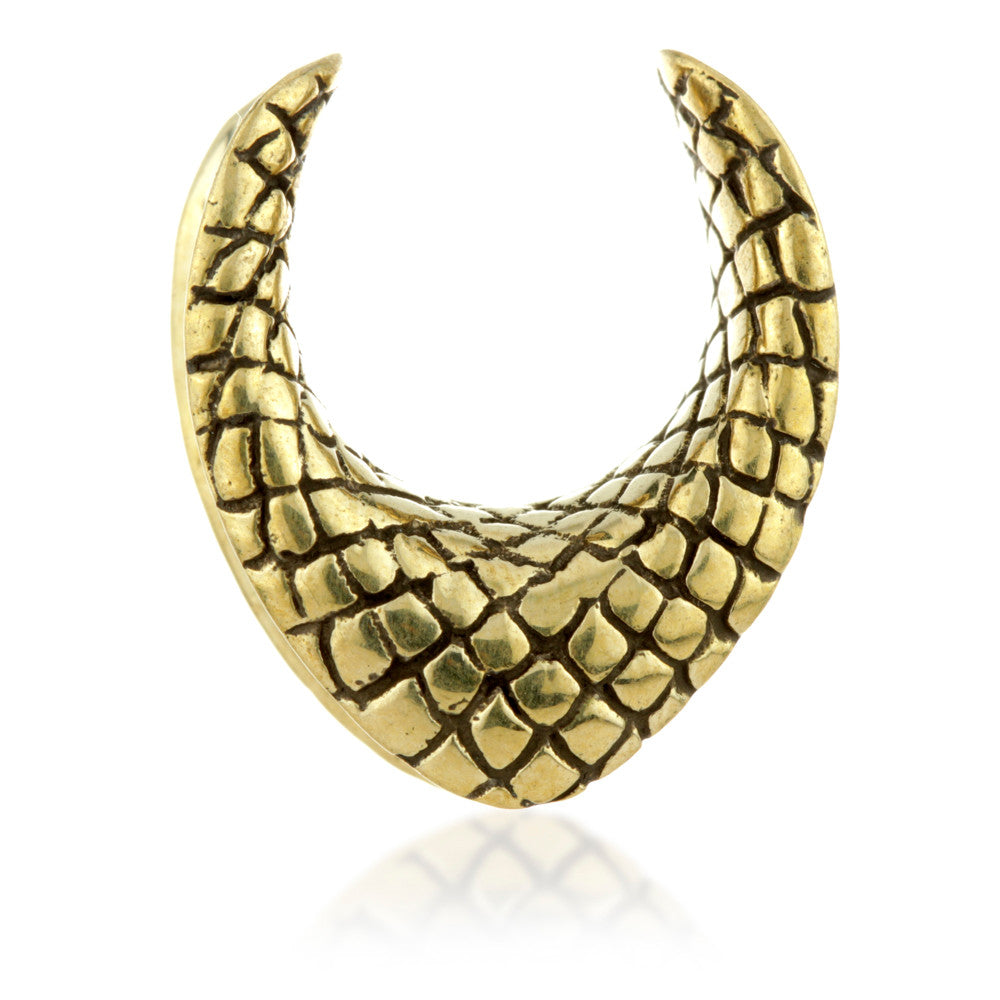 1x Brass Snakeskin Saddle Plug
