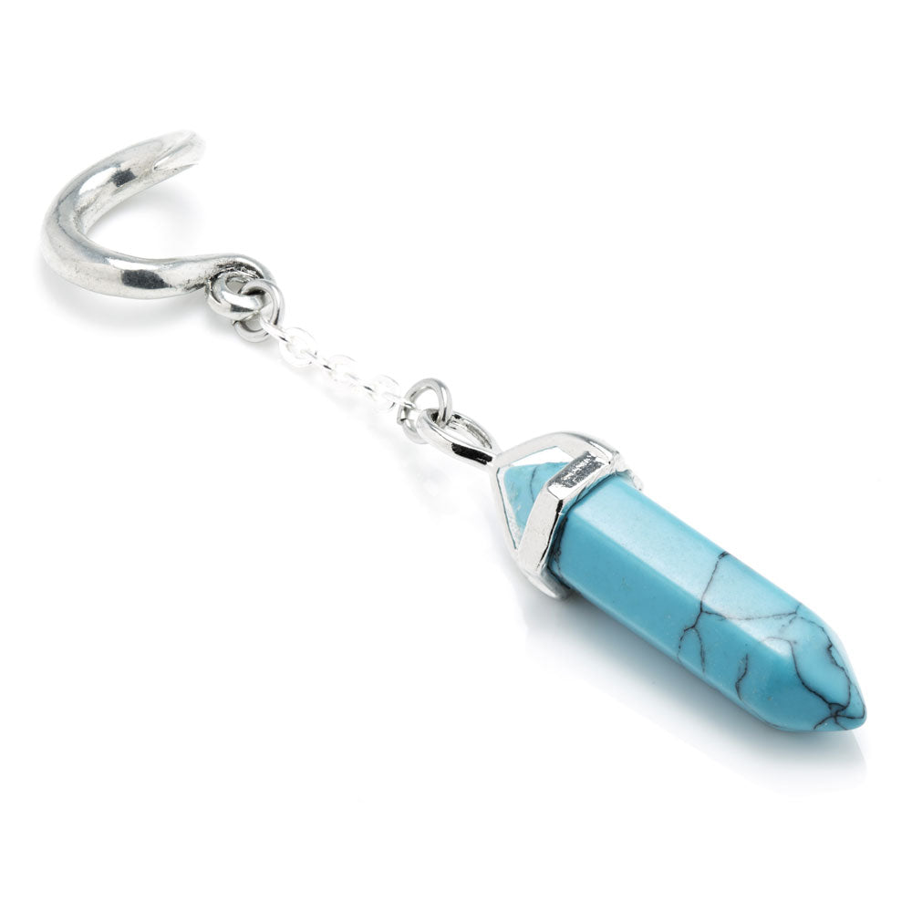 1x Turquoise Quartz Ear Weight