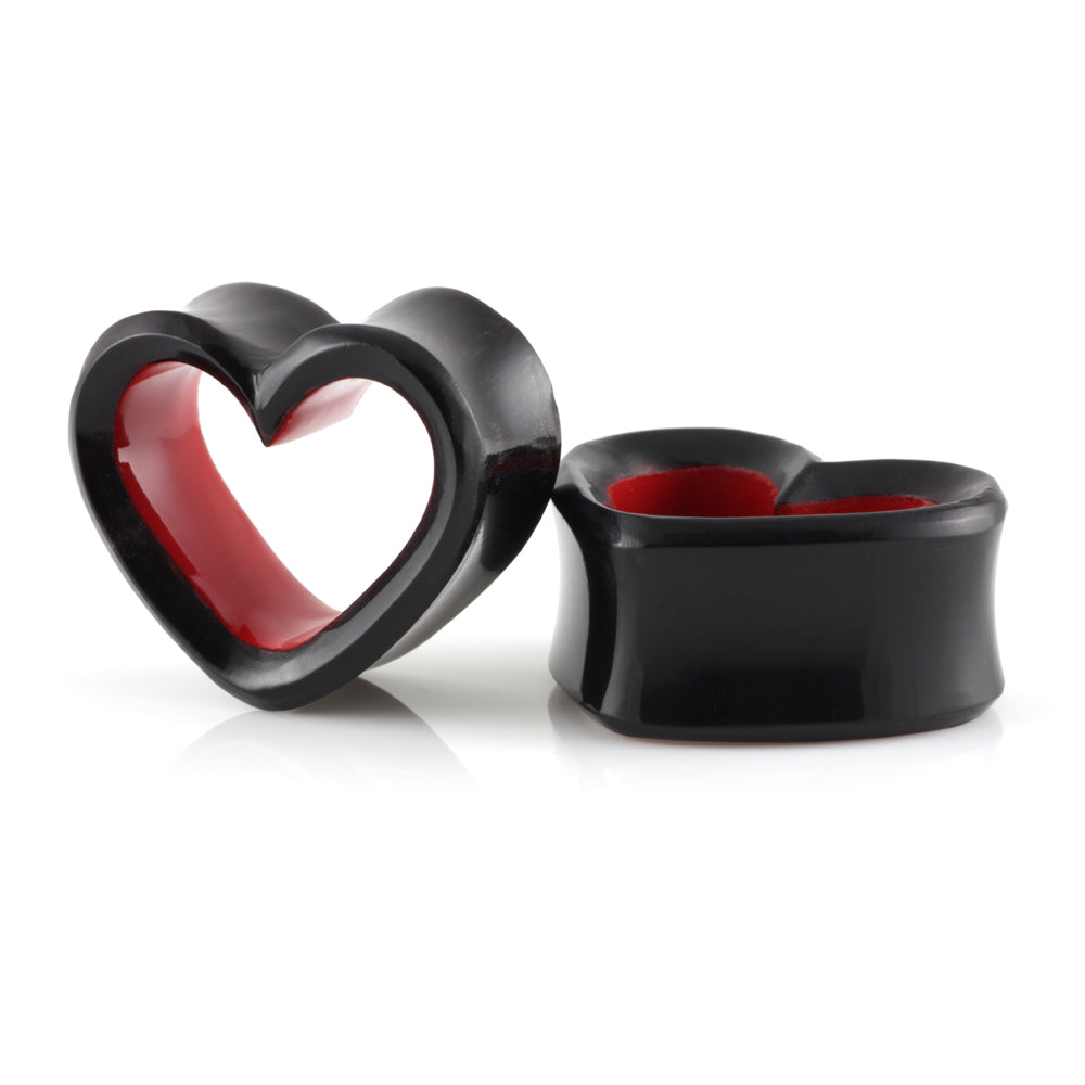 2x Horn Red Heart Tunnel