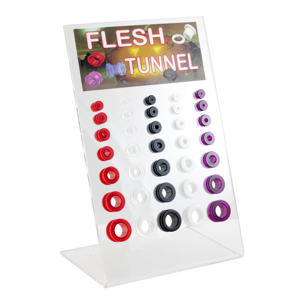 35 Acrylic Tunnels on Display Stand