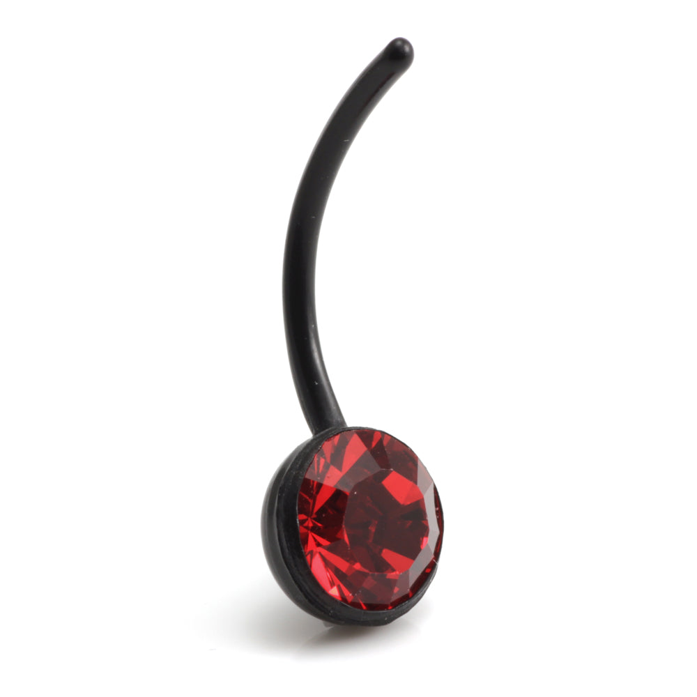 8mm Gem Black Bioflex Navel