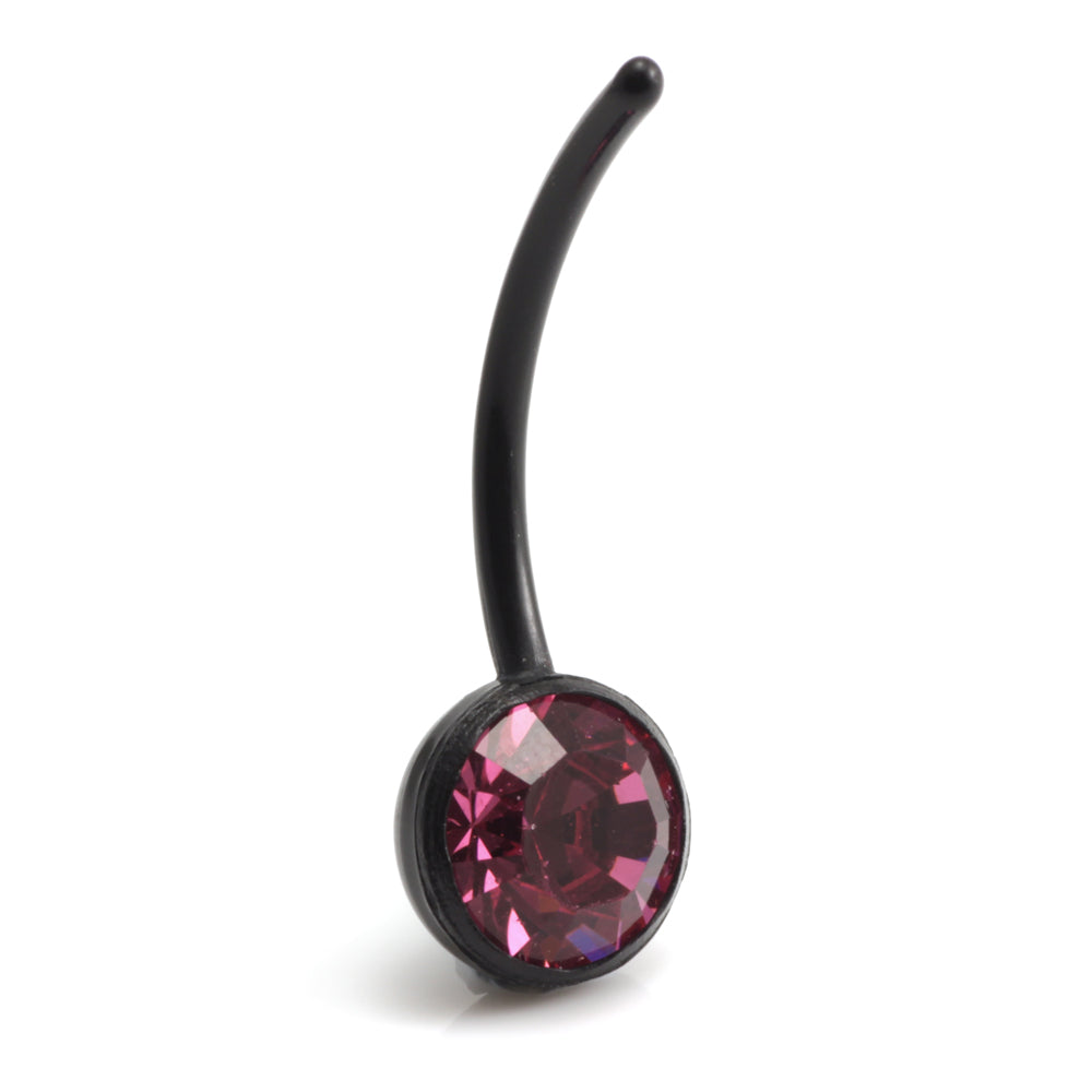 8mm Gem Black Bioflex Navel