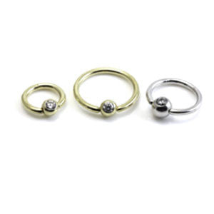 Anello Clicker Per Piercing Incernierato In Cristallo Rosa - Foto 14