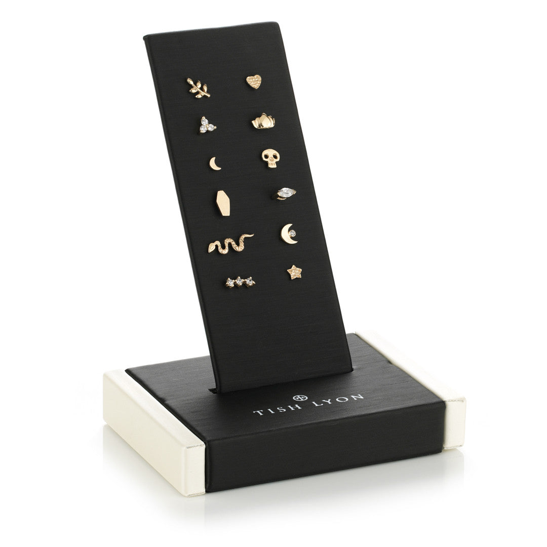 9ct Mixed Labret Bundle - 12 Piece Display - Internally Threaded