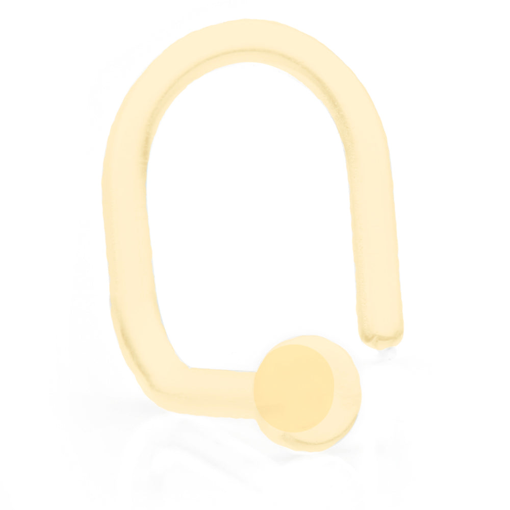 Bioflex Plain Flat Disk Retainer Nose Stud