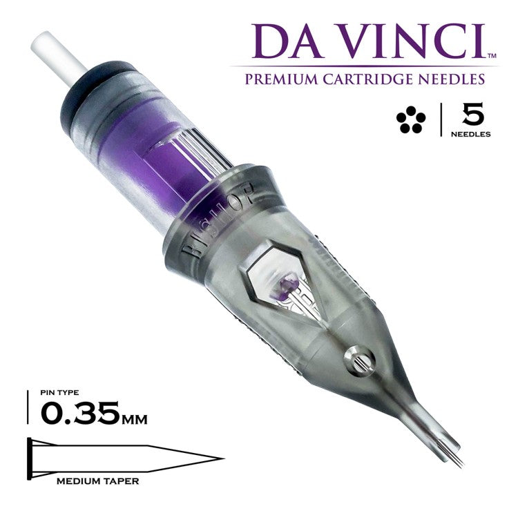Bishop Cartridge Needles Da Vinci V2 - Round Shader - Medium Taper (0.35)