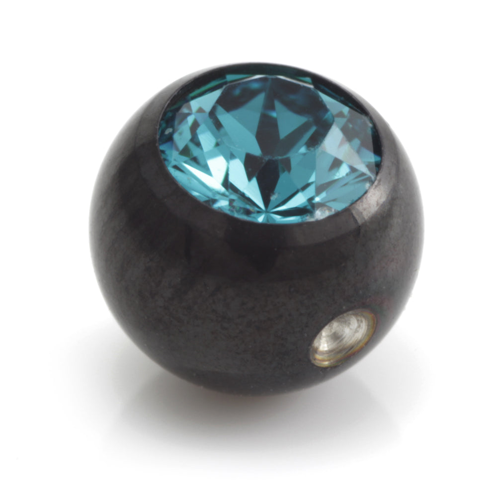 Black Steel Dimp Gem Ball