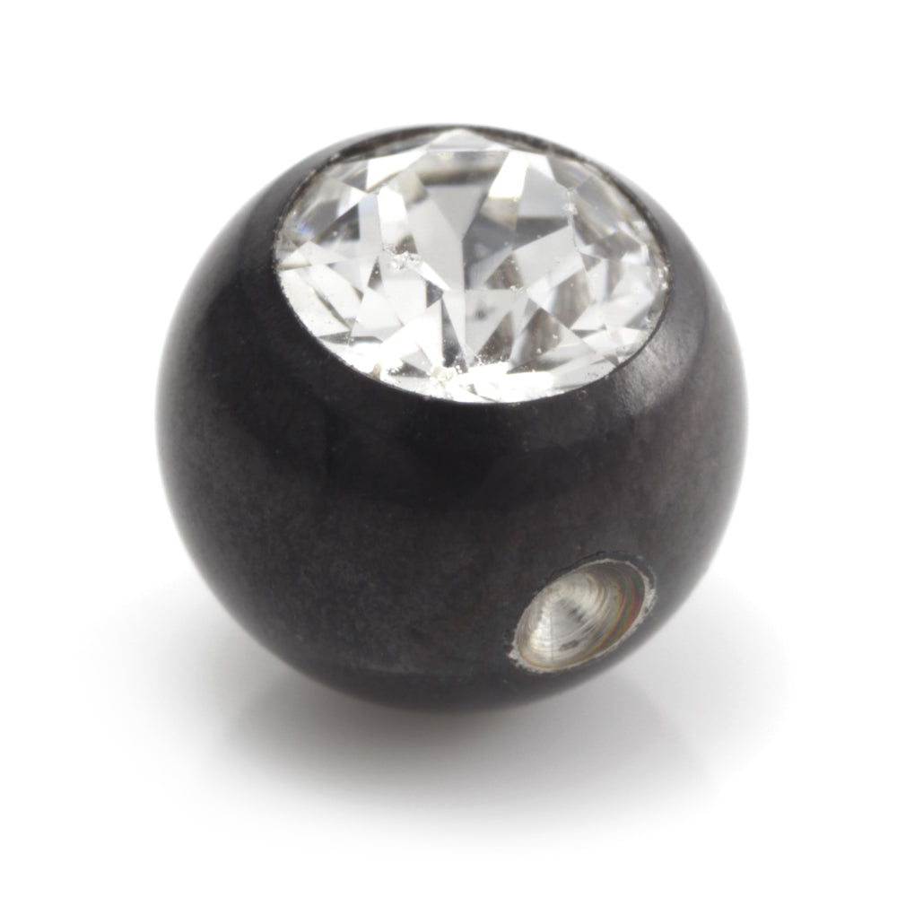 Black Steel Dimp Gem Ball