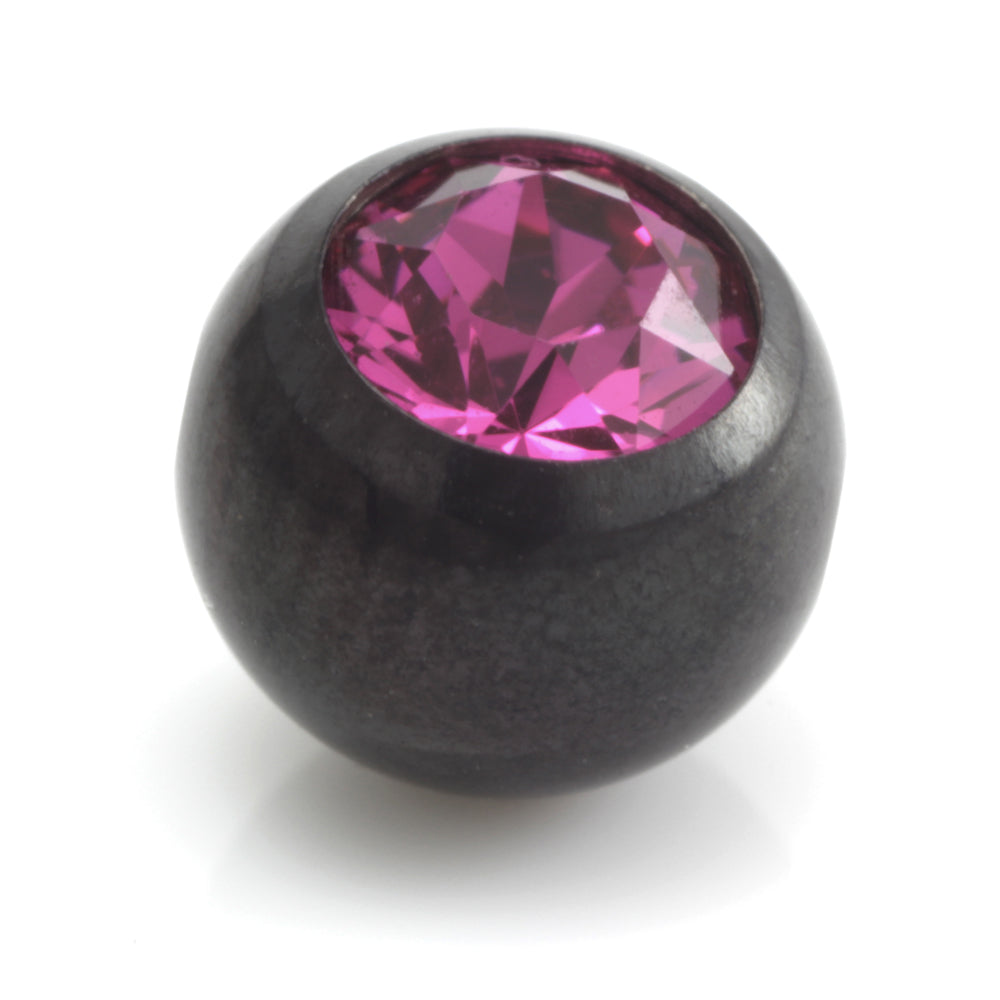 Black Steel Dimp Gem Ball