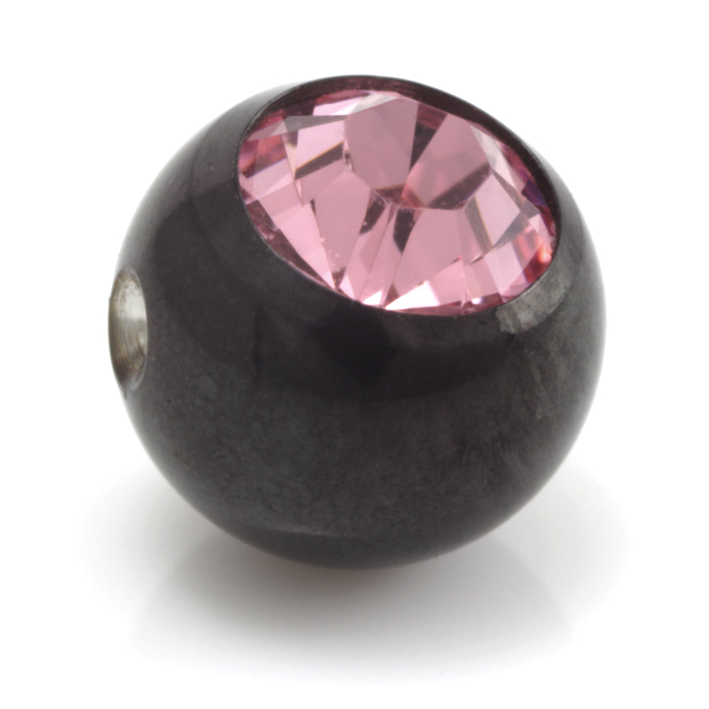 Black Steel Dimp Gem Ball