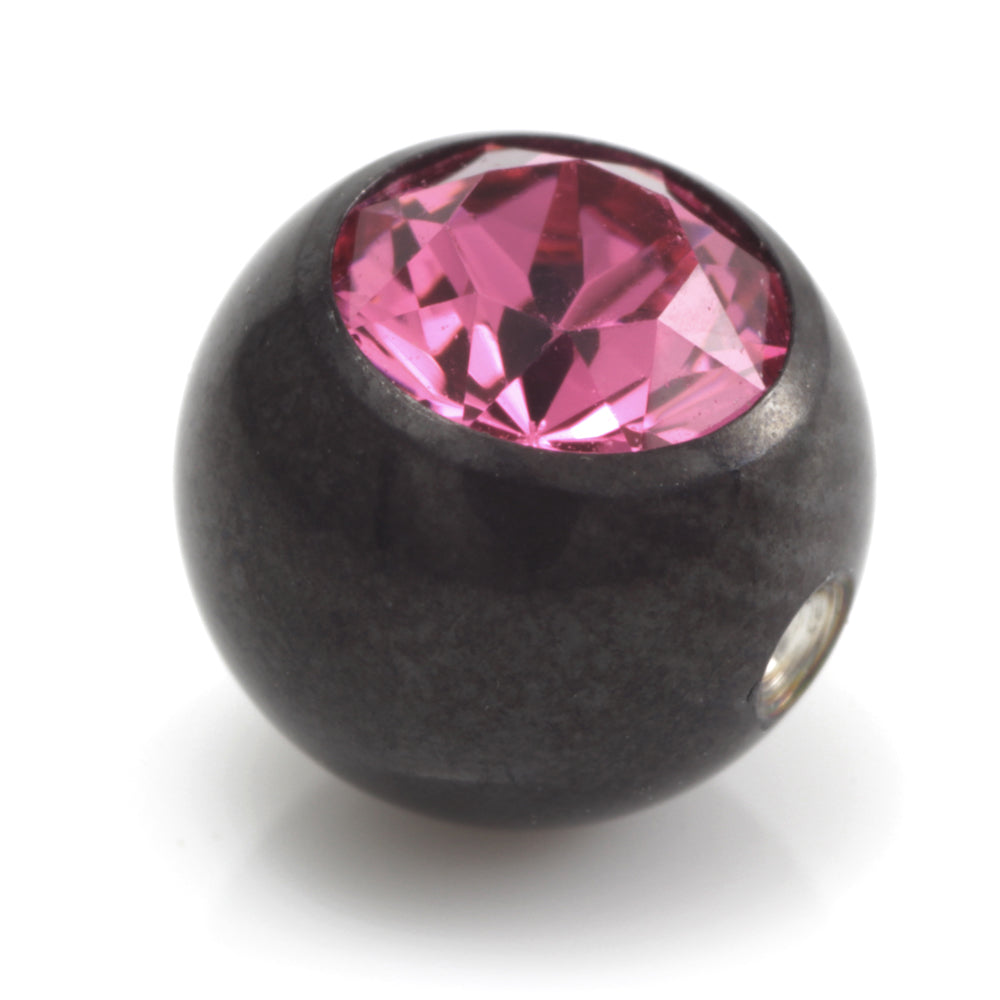 Black Steel Dimp Gem Ball
