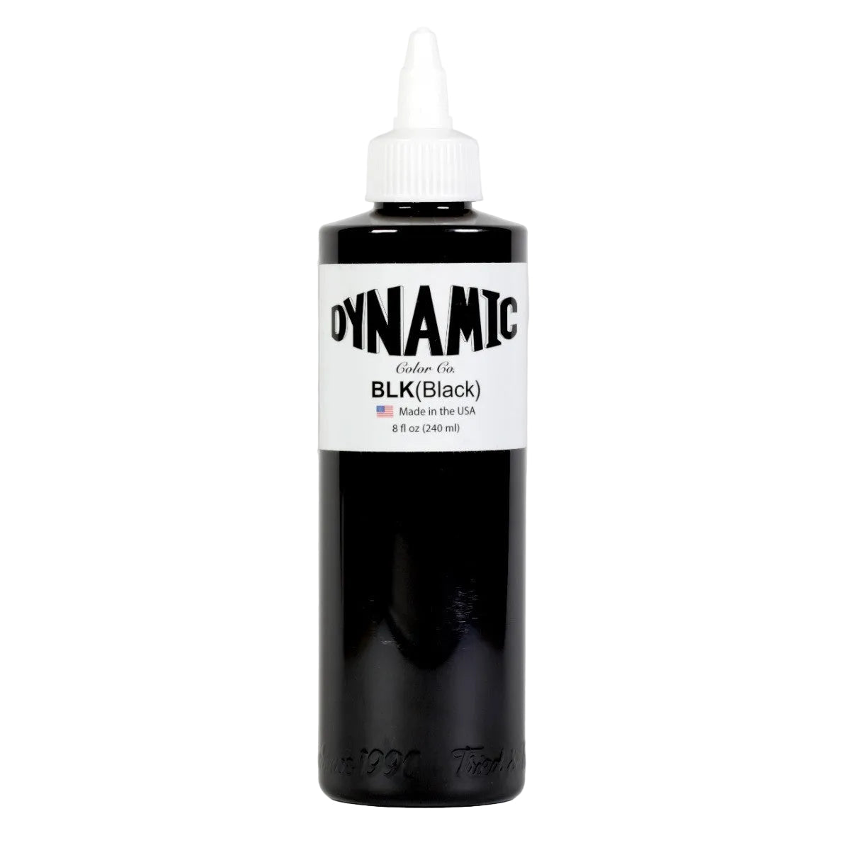 Dynamic Black Tattoo Ink 8oz bottle for professional tattooing