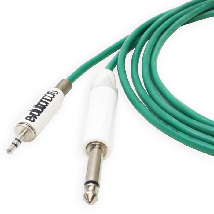 Evolution Straight Phono (mini jack) Tattoo Cord to 1/4 Inch Jack. Silicone Medusa V2 Cable