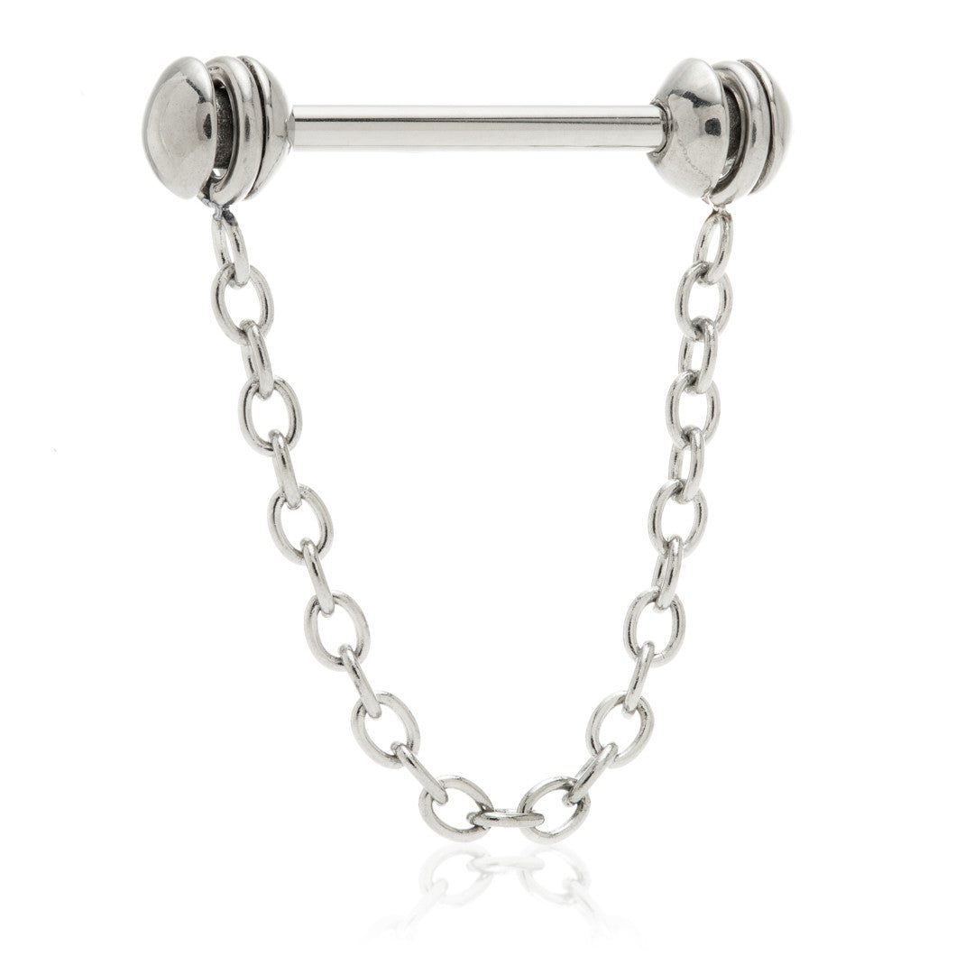 Steel External Threaded Nipple Chain Barbell Gauge: 1.6mm Barbell Sizes: 12mm / 14mm / 16mm Ball S
