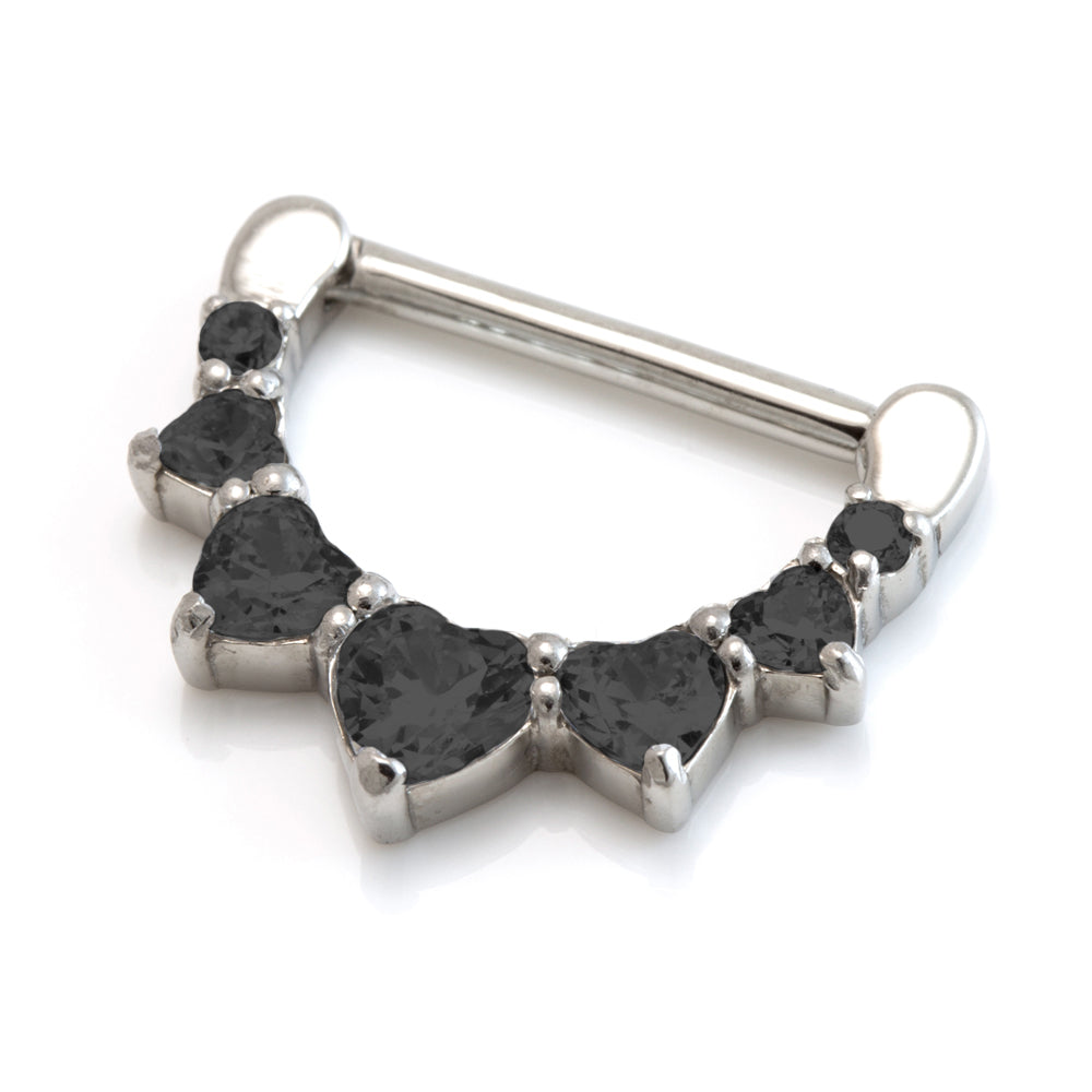 Gem Hearts Nipple Clicker