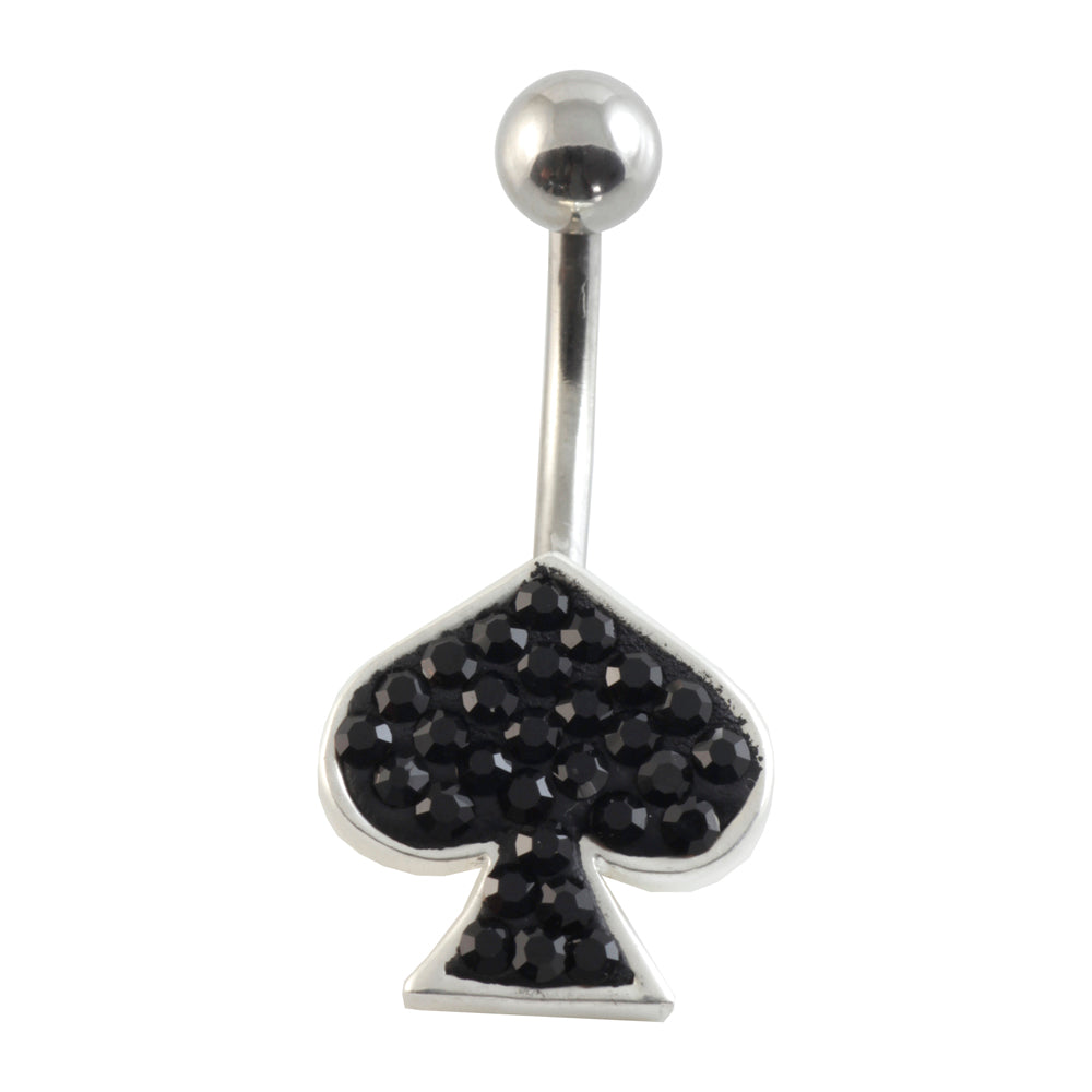 Gem Spade Belly Bar