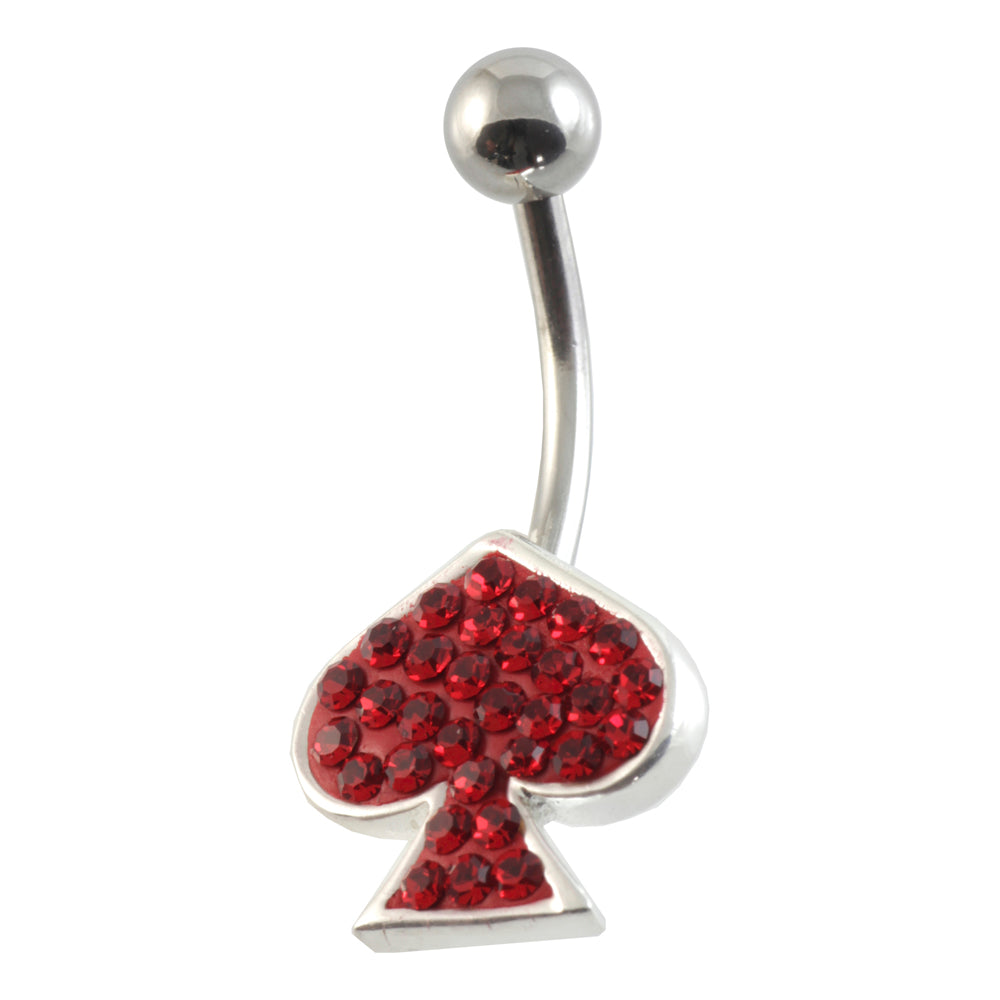 Gem Spade Belly Bar