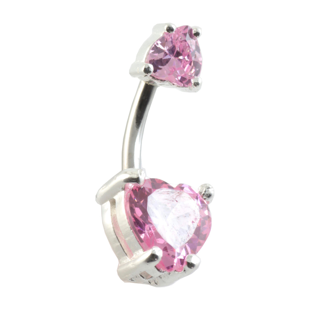 Heart Navel with Heart Top Gem