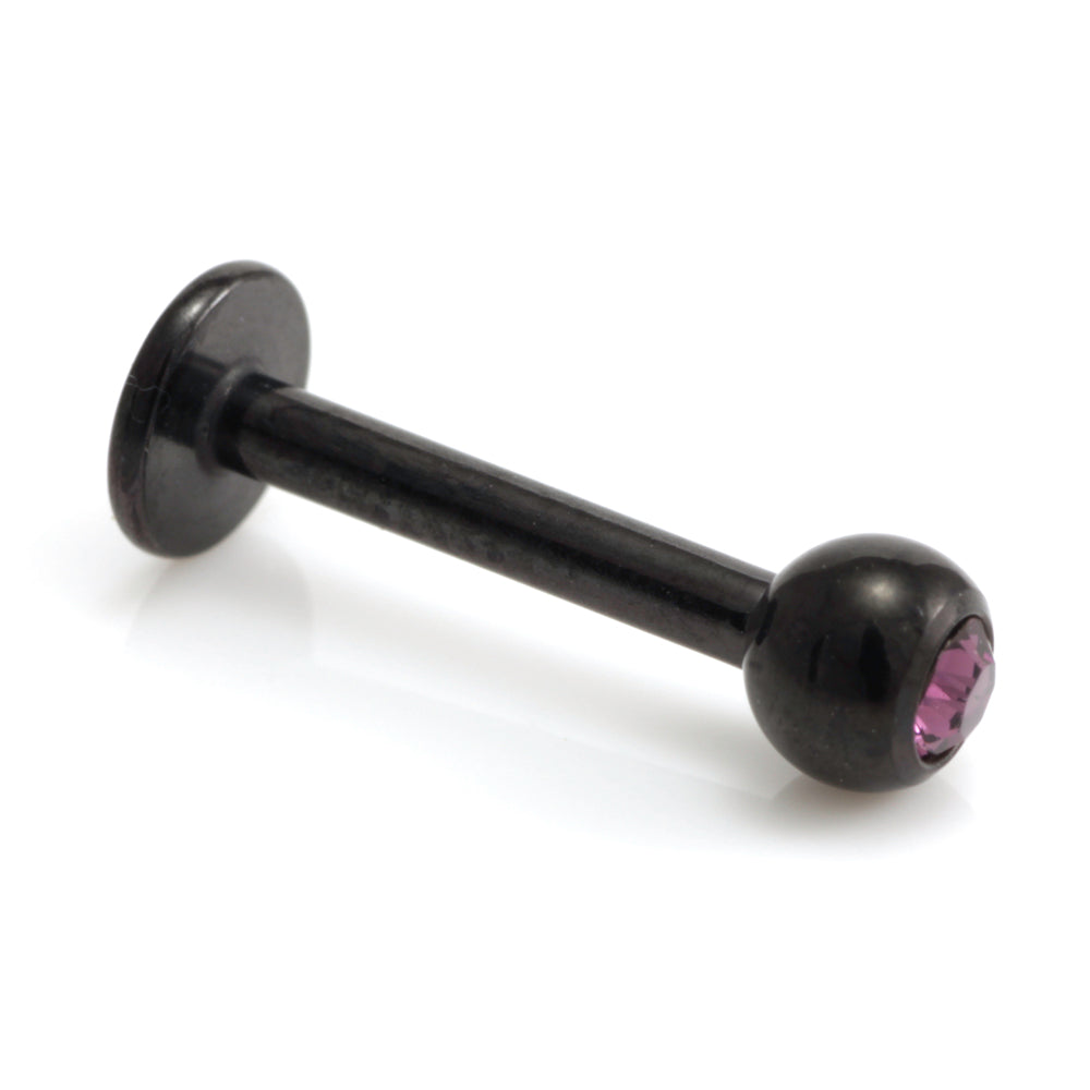 Injecto Black Micro Gem Labret 1.2mm-1