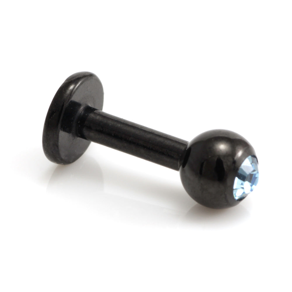 Injecto Black Micro Gem Labret 1.2mm-1