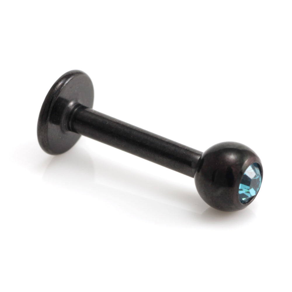 Injecto Black Micro Gem Labret 1.2mm-1