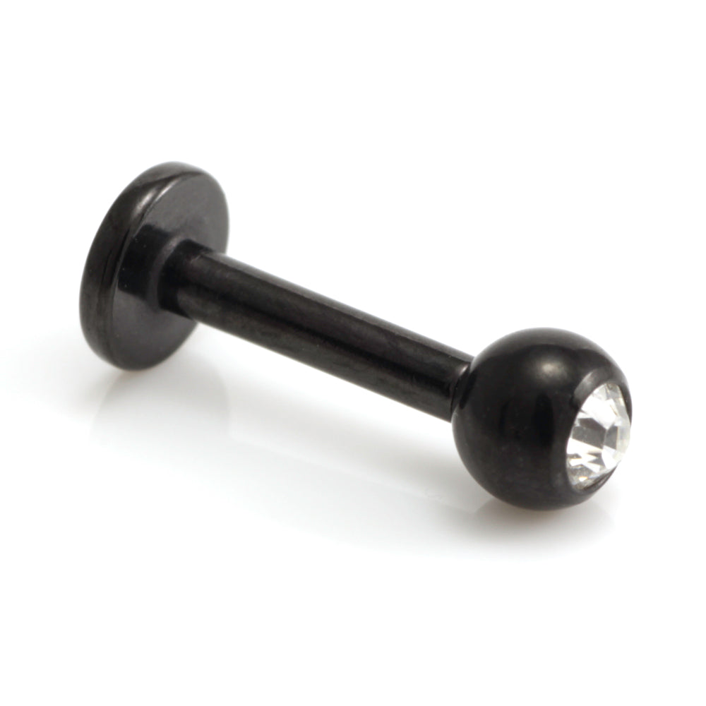 Injecto Black Micro Gem Labret 1.2mm-1