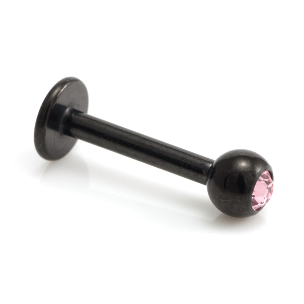 Injecto Black Micro Gem Labret 1.2mm-1
