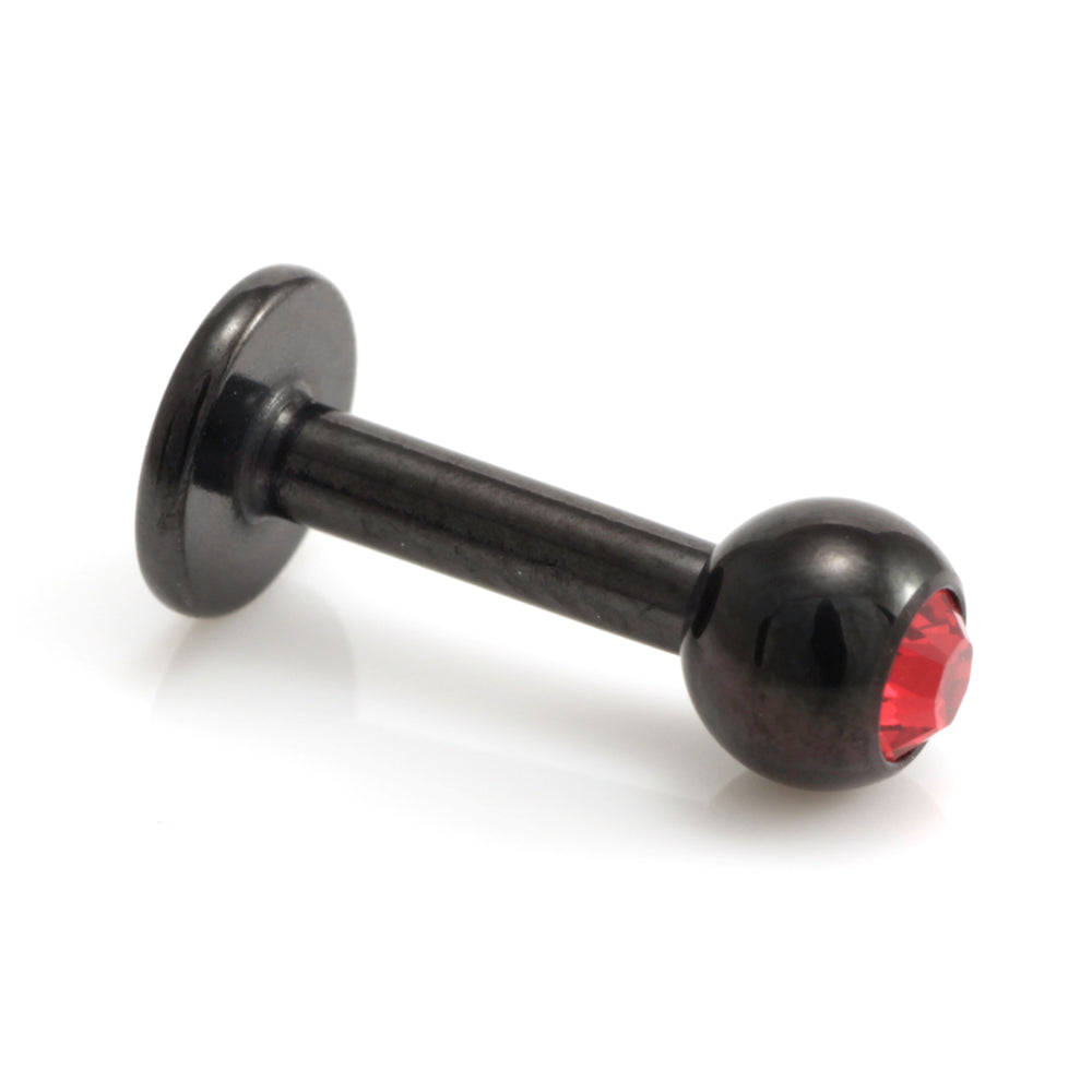 Injecto Black Micro Gem Labret 1.2mm-1