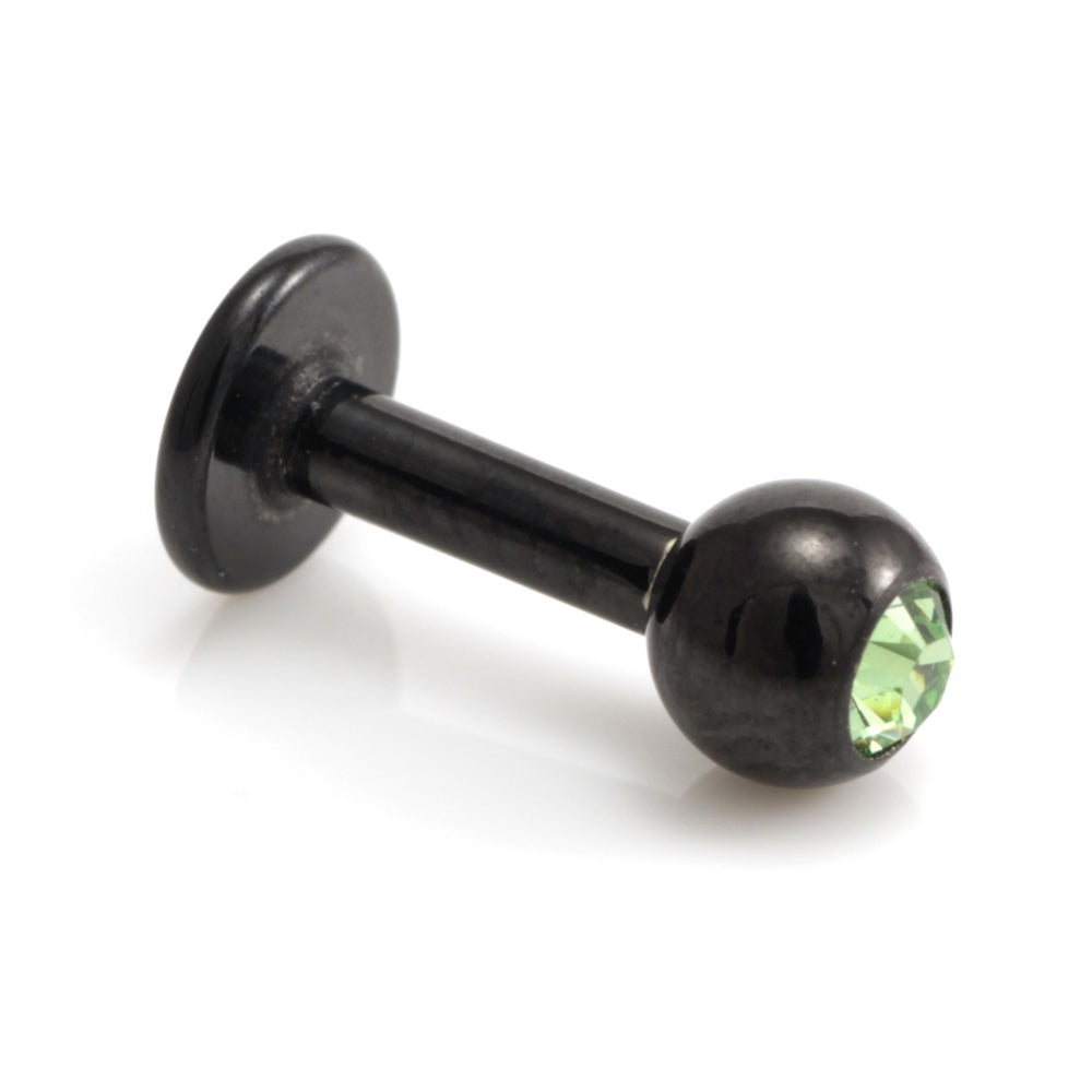 Injecto Black Micro Gem Labret 1.2mm-1