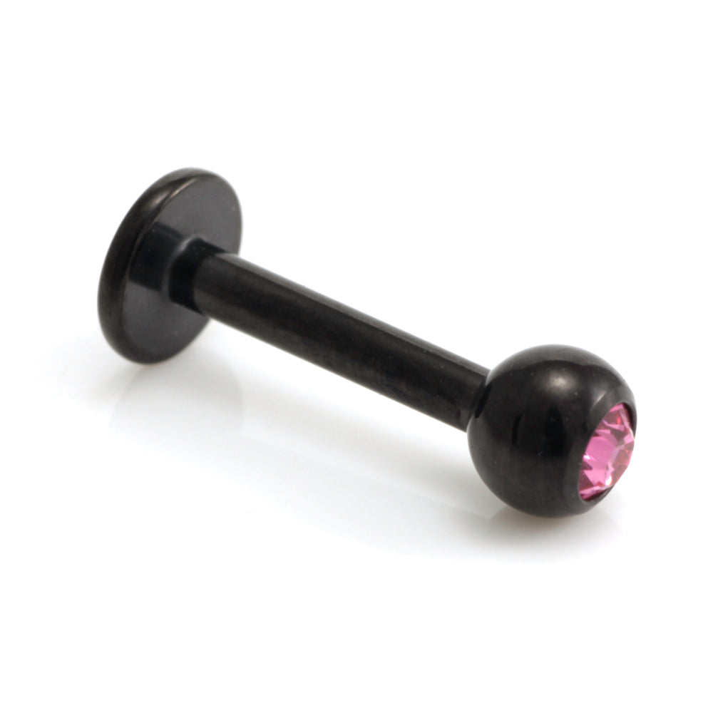 Injecto Black Micro Gem Labret 1.2mm-1