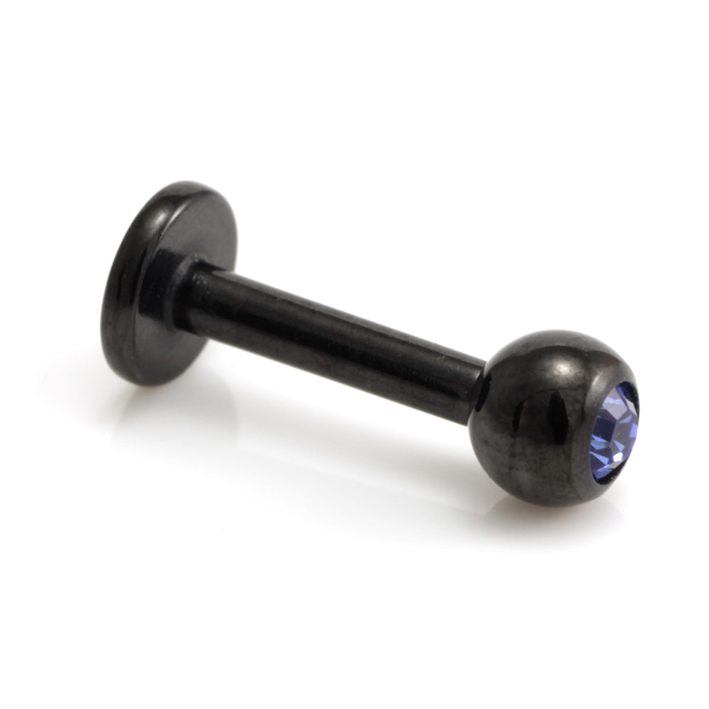 Injecto Black Micro Gem Labret 1.2mm-1