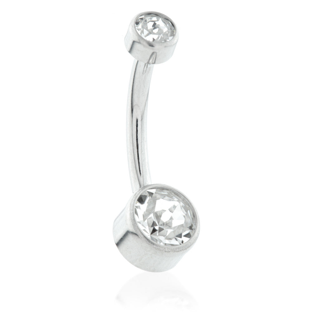 Internal Ti Double Jewelled Disk Navel - 1.6mm