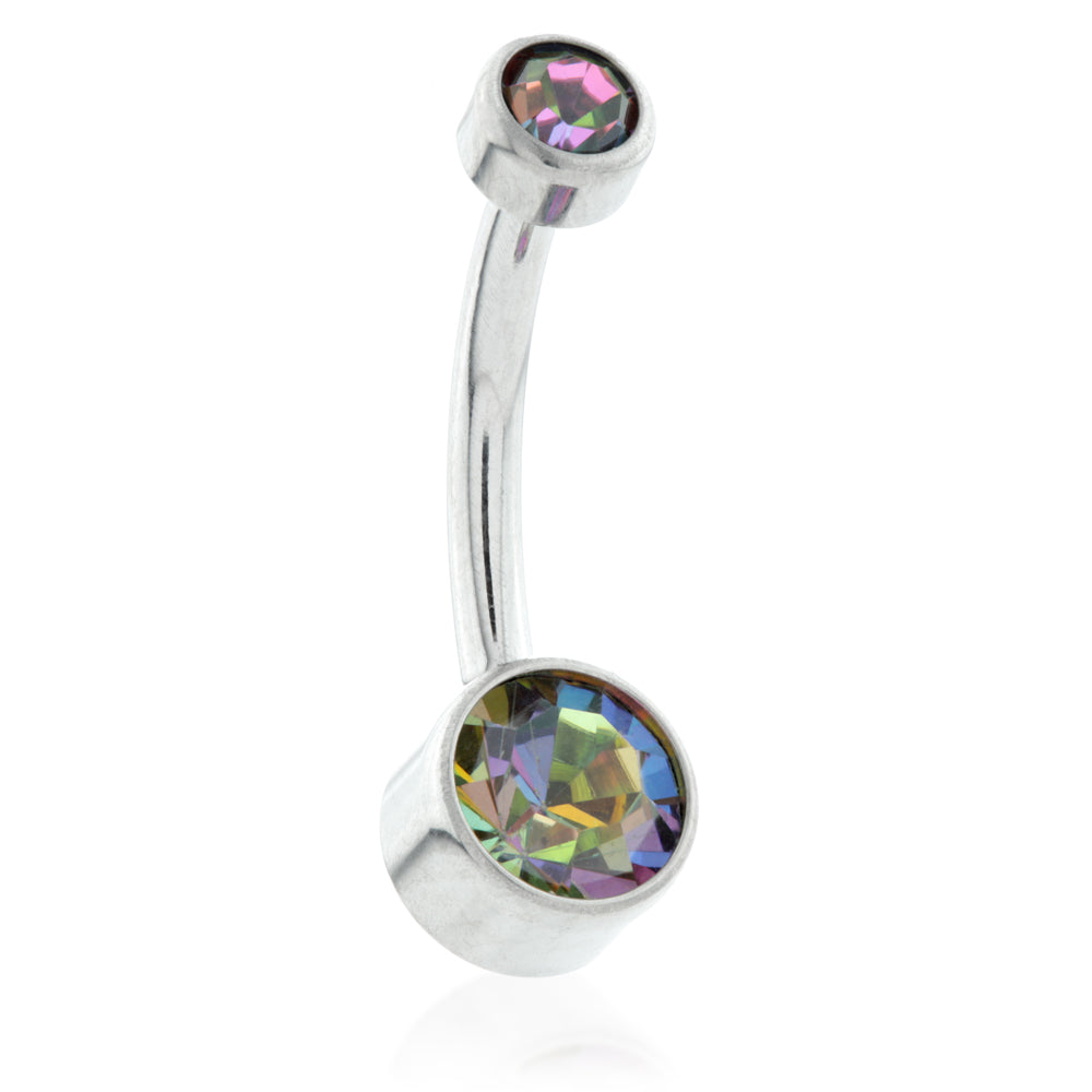 Internal Ti Double Jewelled Disk Navel - 1.6mm