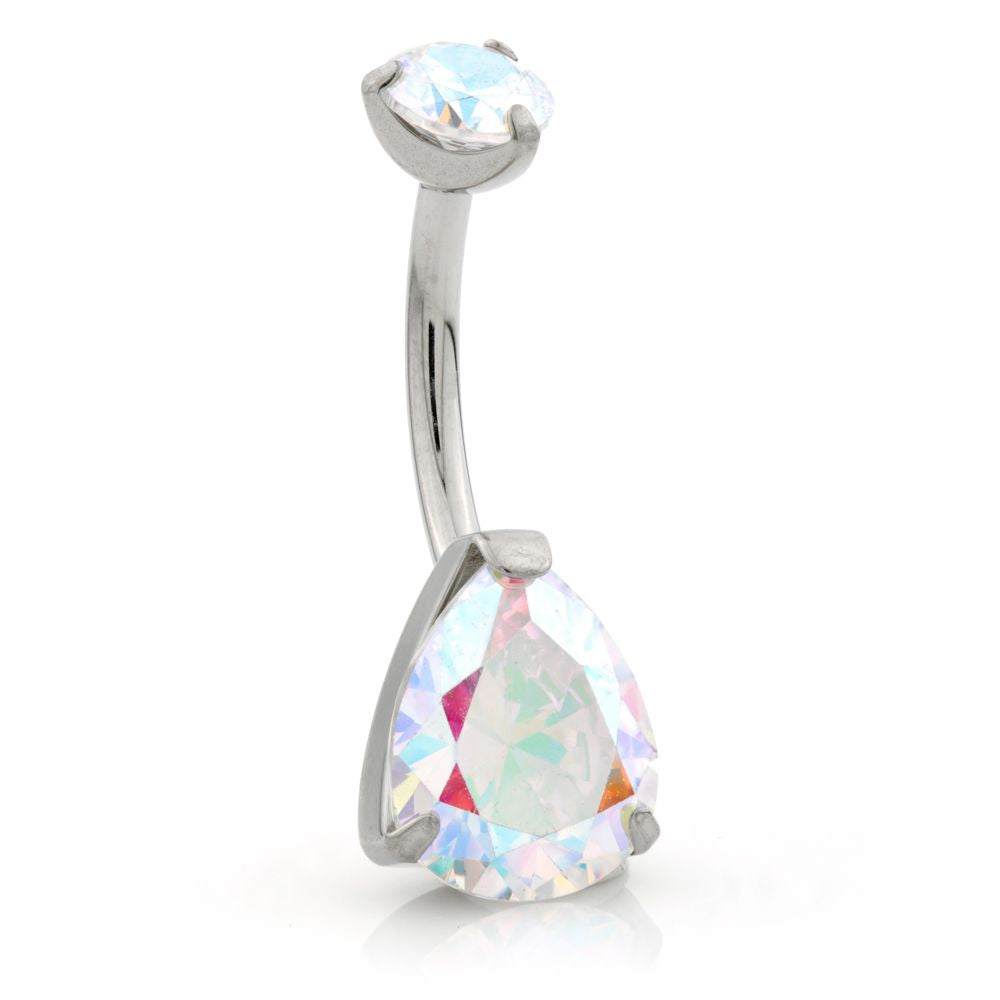 Internal Ti Tear Double Jewelled Navel