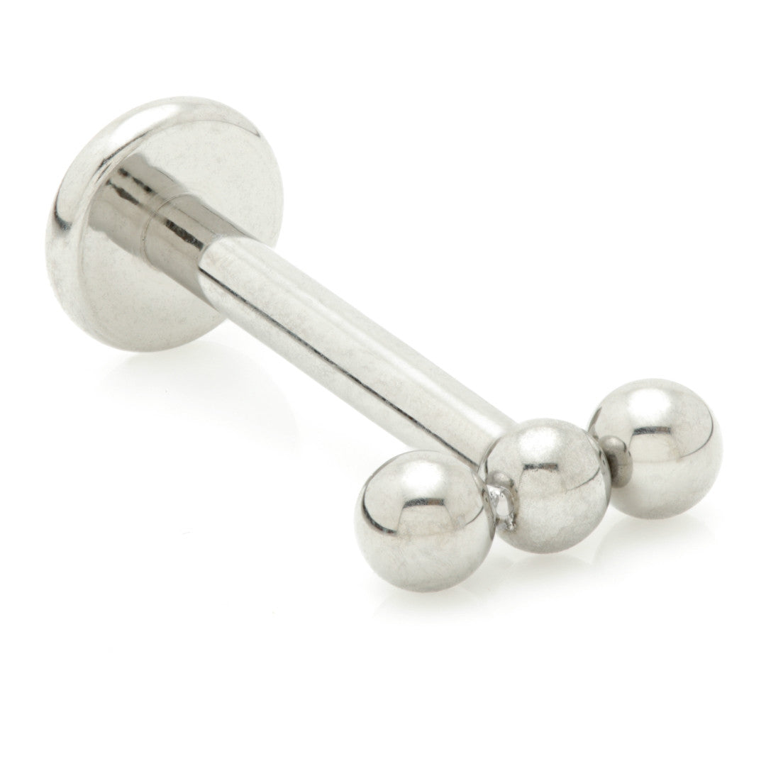 Internal Ti Triple Bead Labret