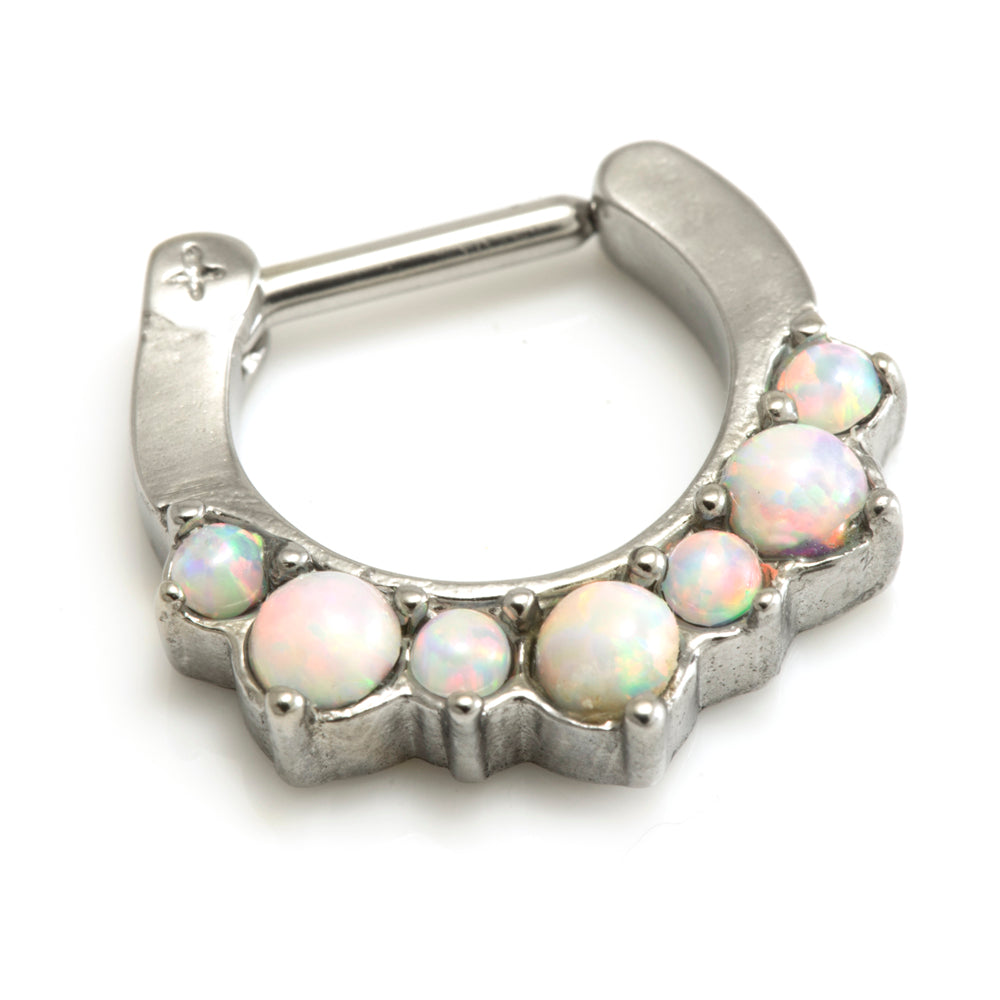 REDUCED Steel Opal Septum Ring