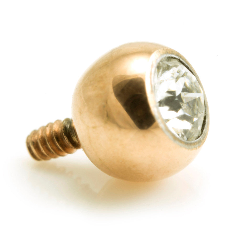 PVD Gold Ti Micro Gem Ball