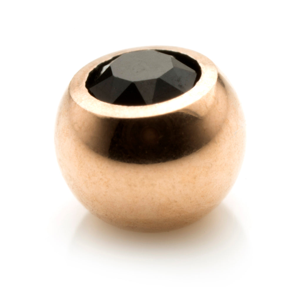 Rose Gold Steel Gem Ball