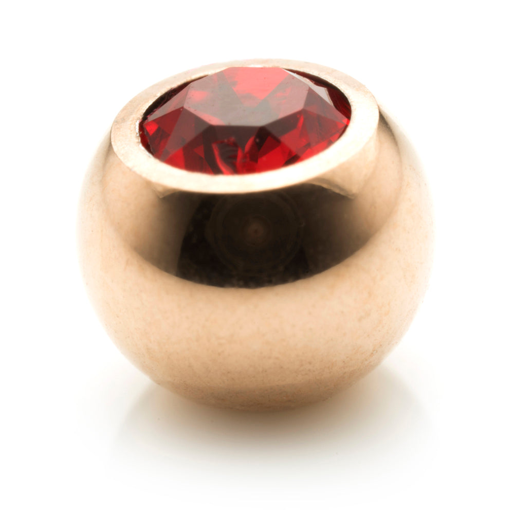 Rose Gold Steel Gem Ball