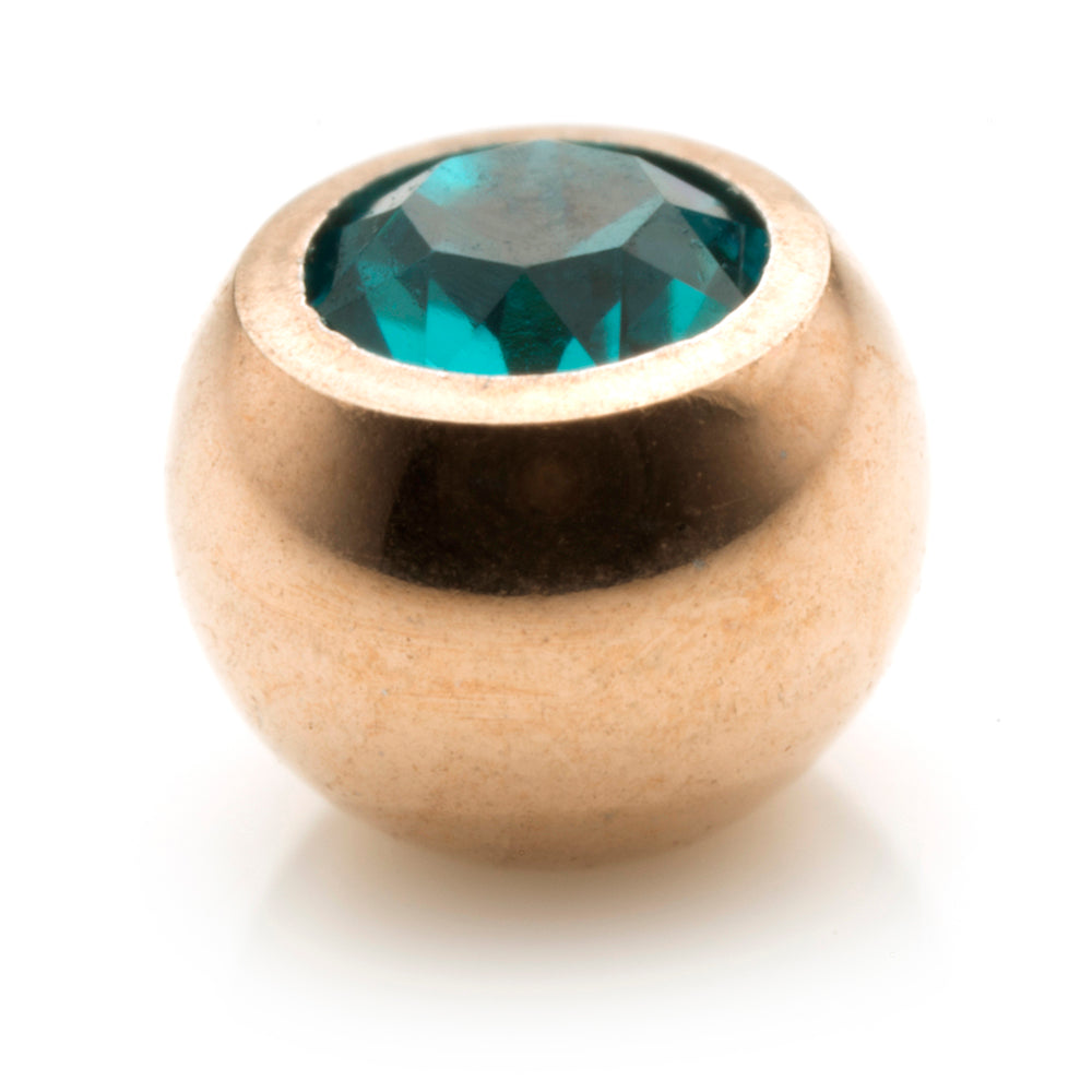 Rose Gold Steel Micro Gem Ball