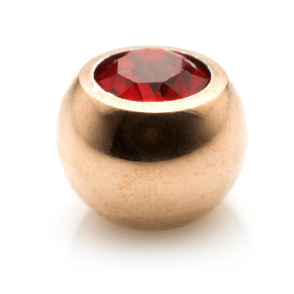 Rose Gold Steel Micro Gem Ball