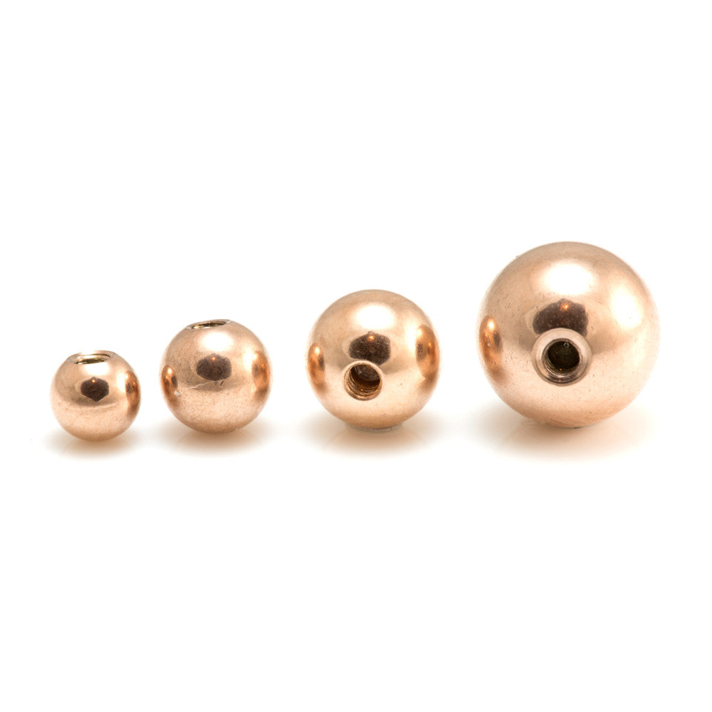 Rose Gold Steel Plain Ball