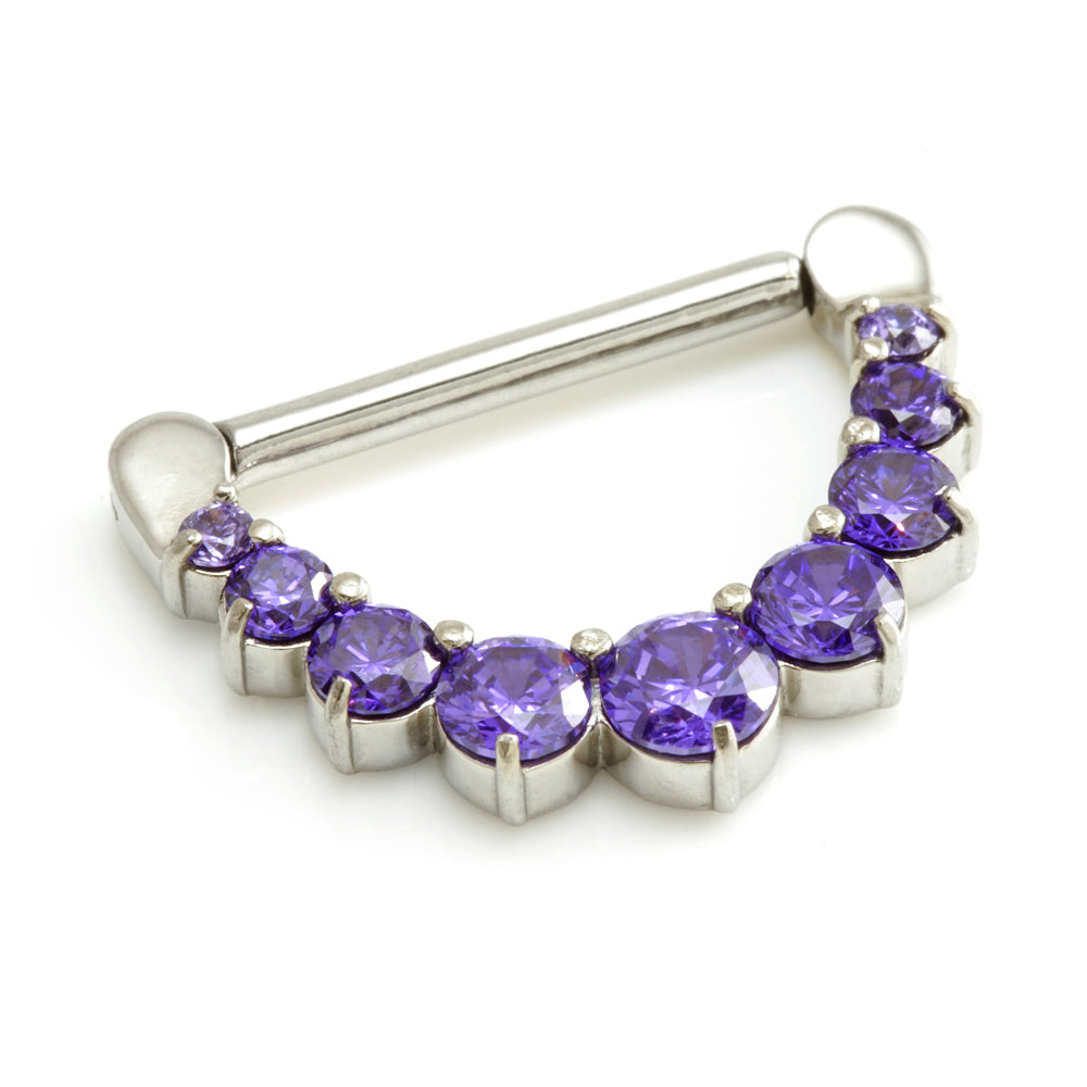 Round Gem Nipple Clicker
